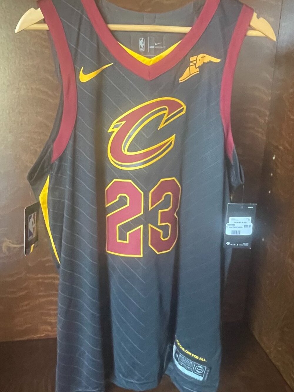 Lebron James Authentic Wingfoot Finals Statement Jersey